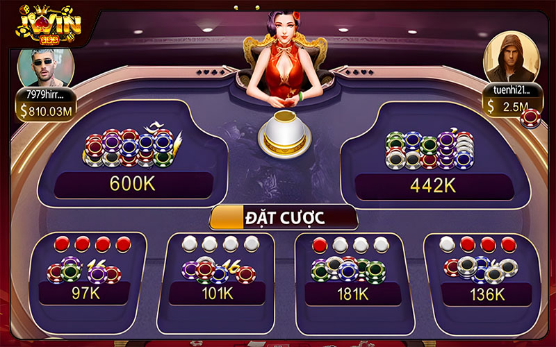 Các cửa cược có thể đặt trong Tứ linh Iwin